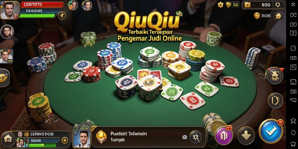 Tampilan gameplay yang menarik dalam CERITOTO dengan suasana QiuQiu yang seru.