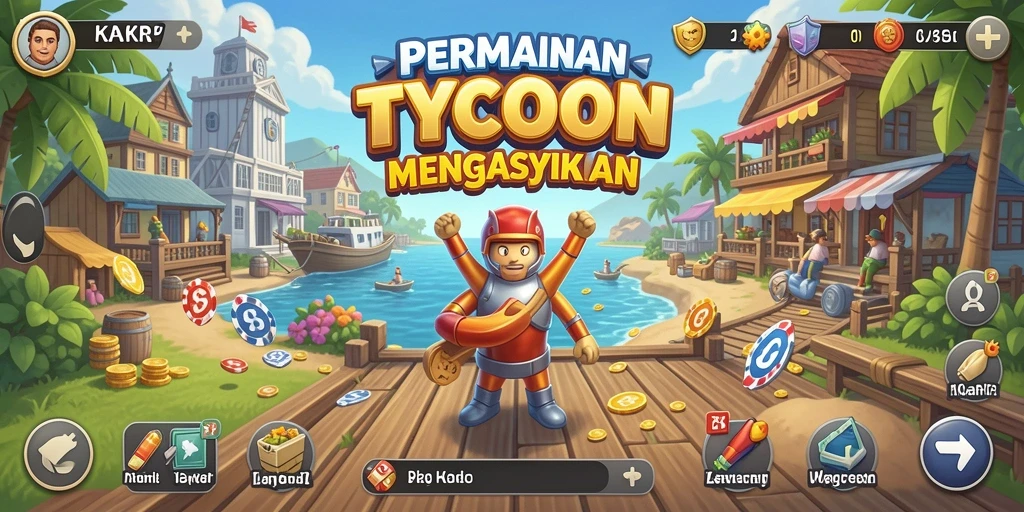 Tampilan gameplay KAKRP yang seru dan menarik di dunia Tycoon.