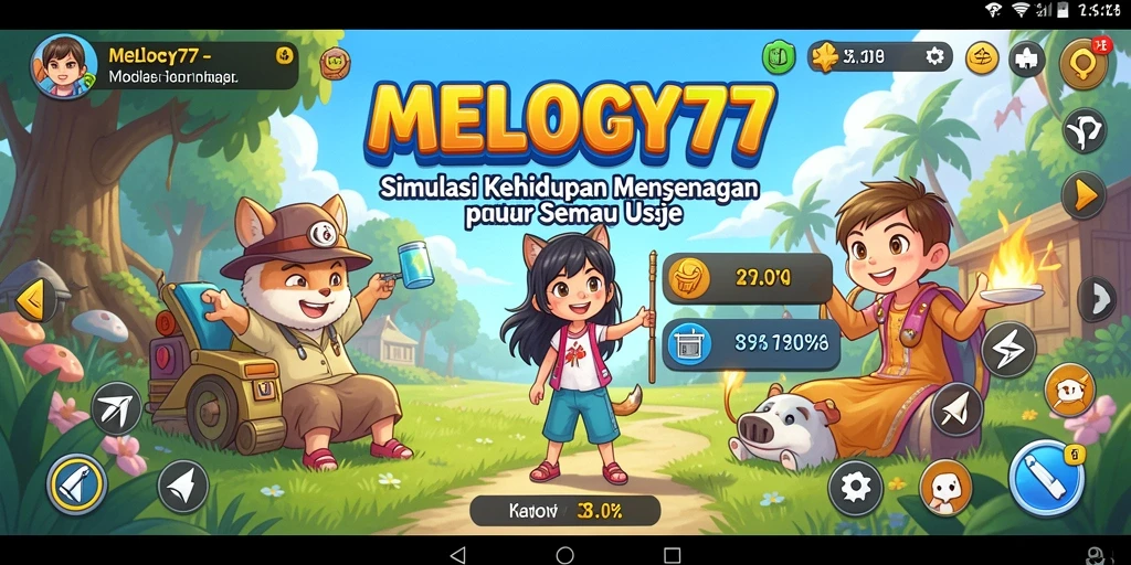 Tampilan gameplay MELODY77 yang menarik dan interaktif.