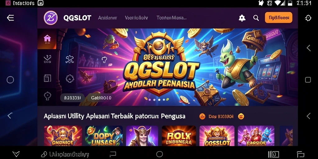 Tampilan utama QQSLOT yang menampilkan berbagai alat utilitas.