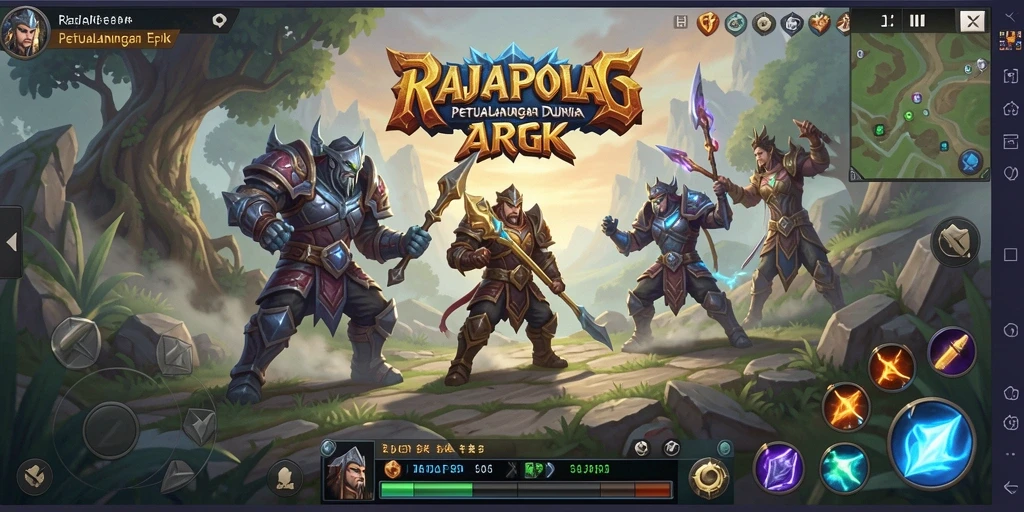 Screenshot menampilkan aksi mendebarkan dalam gameplay ARPG RAJAPOLA.