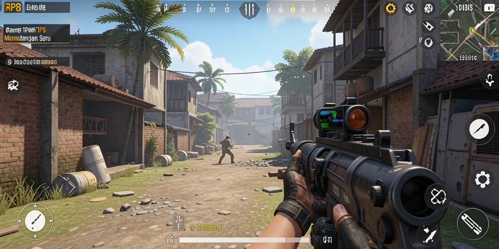 Gameplay seru di RP8 dengan pertempuran intens dan taktik tim.