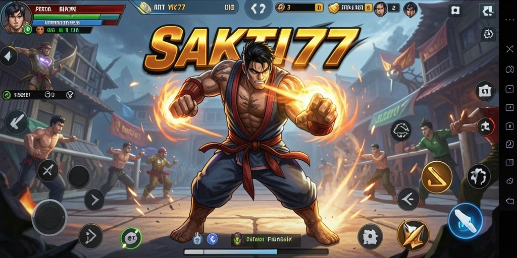 Tampilan gameplay seru dan penuh aksi dari SAKTI77.