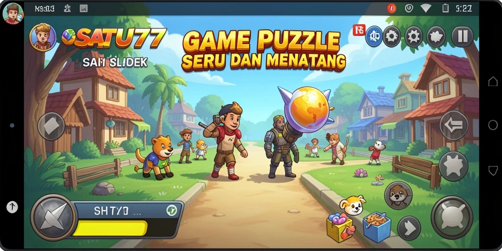Tampilan menarik dari gameplay SATU77 yang menantang.