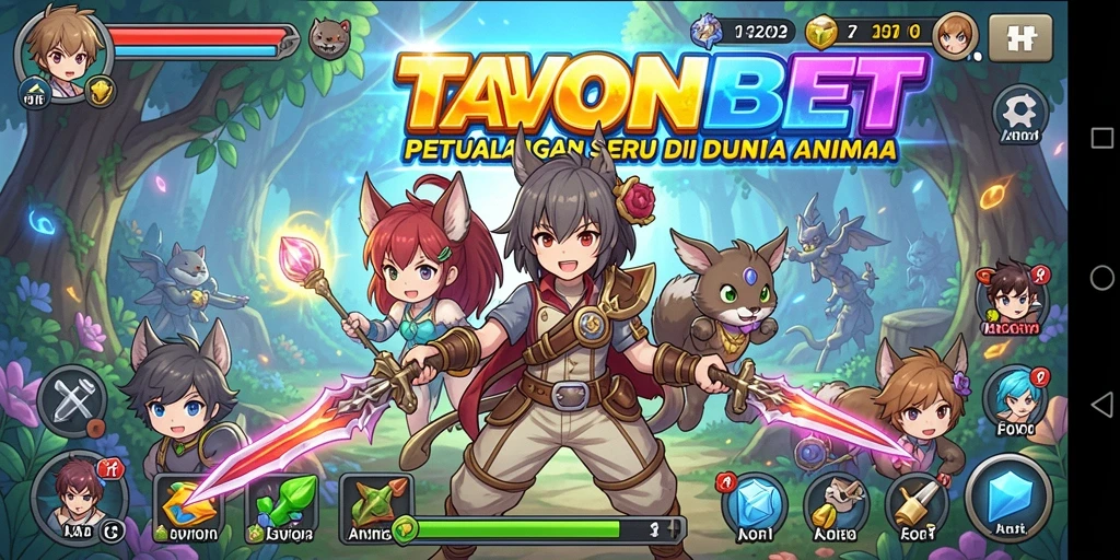 Gameplay seru di dunia Anime TAWONBET dengan karakter unik.